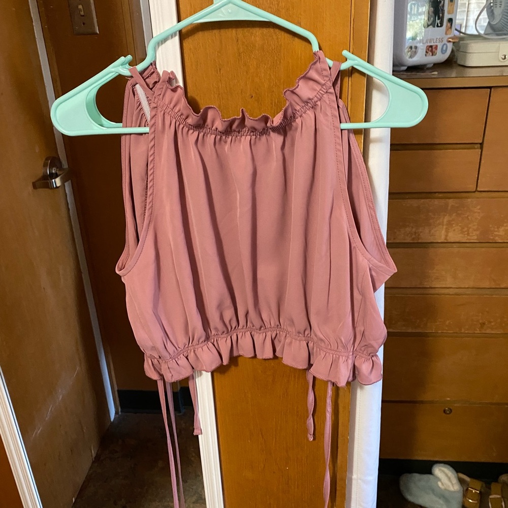 SHEIN Pink backless blouse - Picture 8 of 11